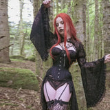 Gothic Black Sheer Bolero Shrug Jacket