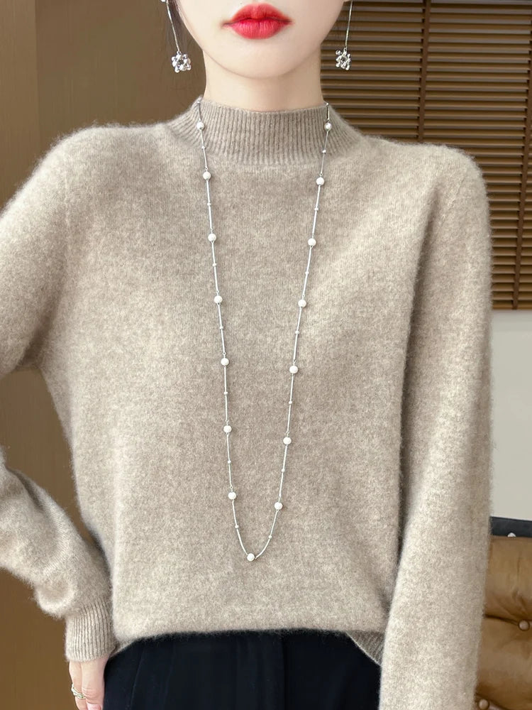 Women's Merino Wool Knit Pullover