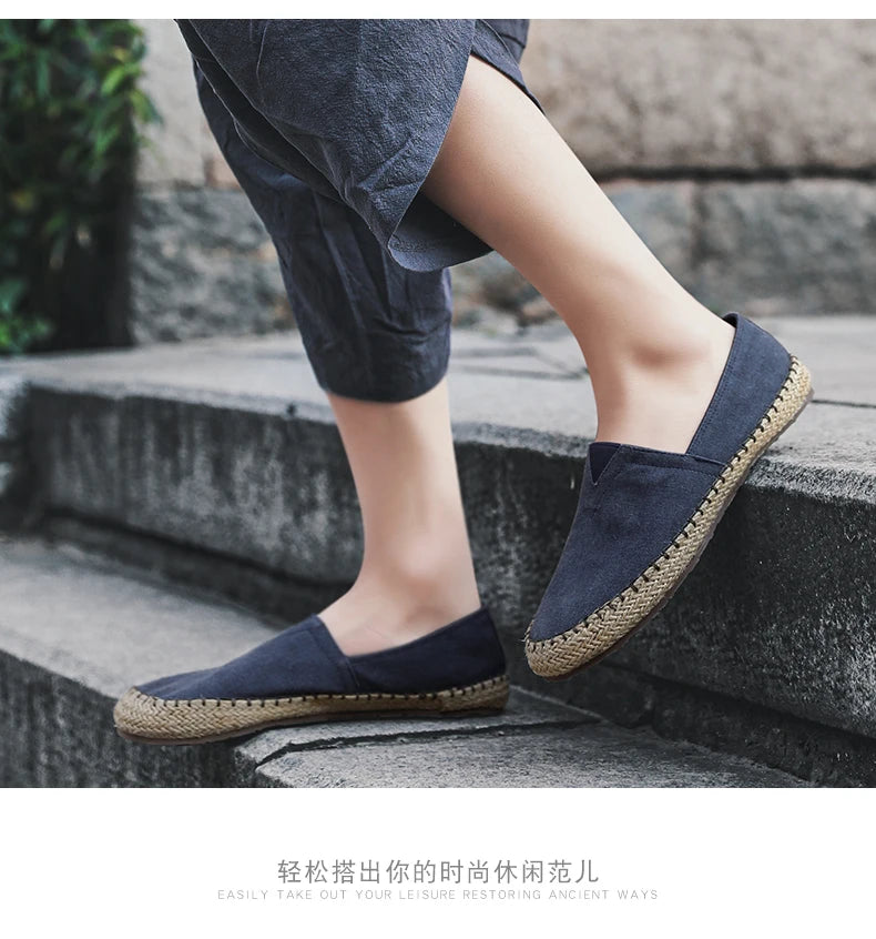 LinenStep™ Men’s Casual Linen Sneakers