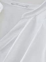 Women Pleated Office Relaxed Fit Blouse