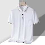 Men Anti-Wrinkle Pocket Polo Shirt