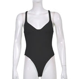 Retro Sleeveless Women's Bodysuit – Chic Slim Bodycon Summer Top