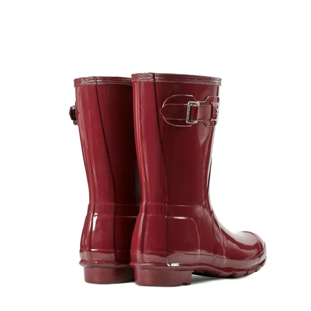 Women Mid Calf Boots Embroidered Leather