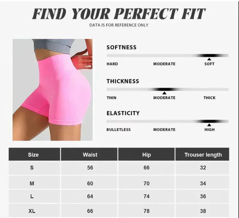 Women's Seamless Gym Fitness Shorts