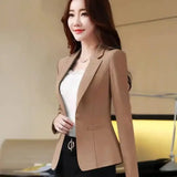 Women Classic Work Blazer Jacket