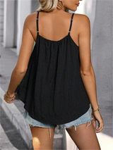 Pleated Sleeveless Vest