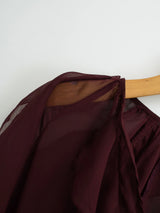 Rufflynn™ – Translucent Ruffle Blouse (V-Neck, Hollow-Out Chic for Spring/Summer)