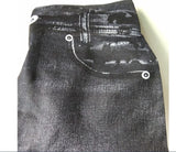 Women Denim Print Stretch Leggings