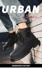 Men’s Outdoor Anti-Slip Leather Boots