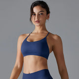 Women Quick Dry Cross Back Sports Bra