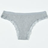 Women Mid-Rise Lace Thong