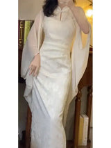 Women Qipao Two Piece Dress Set