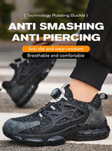 Women Safety Shoes Reflective Steel Toe Sneakers