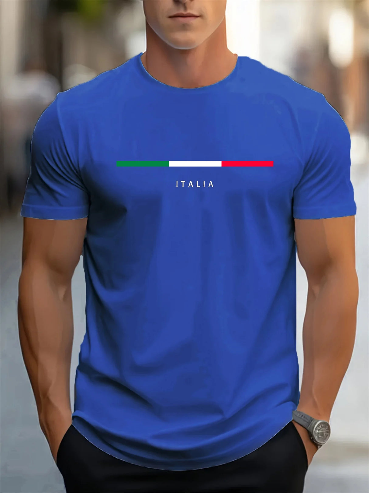 Men Italia Print Tee