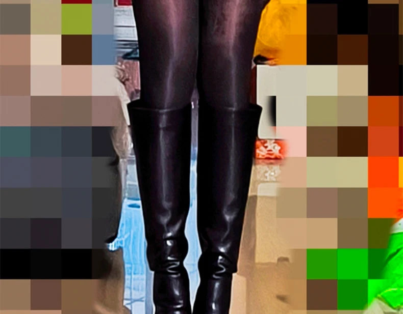 Women Pole Knee High Designer Boots – Sexy Leather High Heel