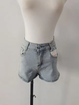 BowPop™ – Summer Hot Girl Denim Shorts (Hip Wrap, High Waist Fit)