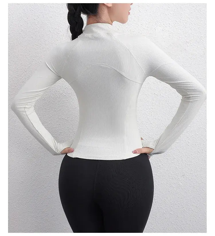 Women Textured Long Sleeve Running Jacket