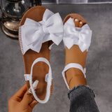 Women Bow Tie Sandals Casual Summer Slides