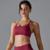 Women Quick Dry Cross Back Sports Bra