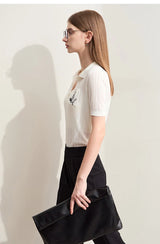 Women's Jacquard Pocket Knit Sweater