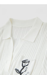 Women's Jacquard Pocket Knit Sweater