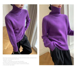 Women's Loose Turtleneck Cashmere Sweater