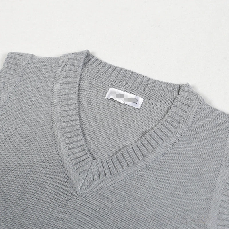 Men Sleeveless V-Neck Sweater Vest