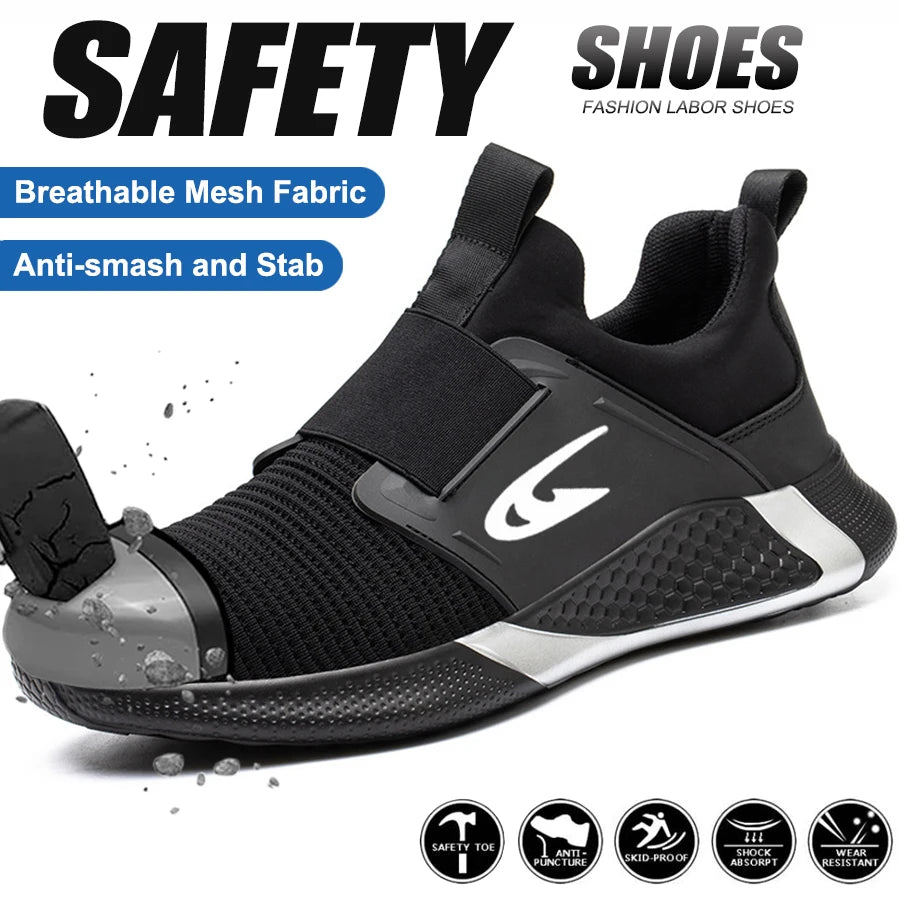 Women Safety Shoes Industrial Steel Toe Sneakers
