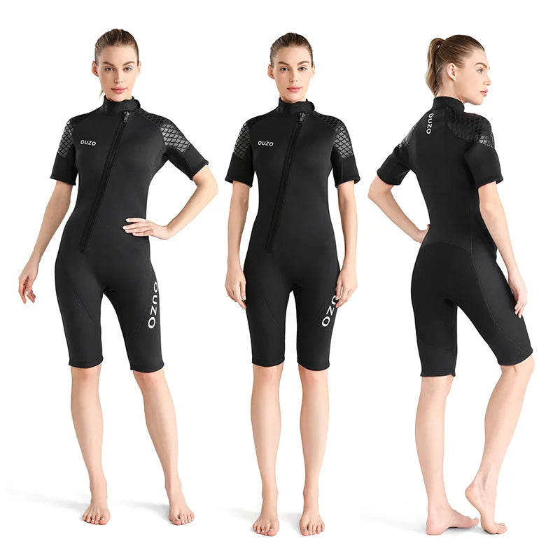 Men Short Sleeve Diving Wetsuit