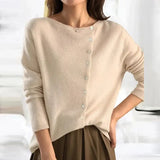 Women Elegant Button Knit Cardigan