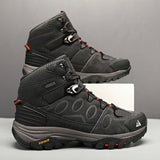 HIKEUP Men High Top Outdoor Hiking Boots
