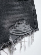 Women High Waist Denim Shorts