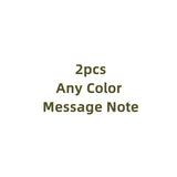 Set of 2 message notes available in any color for versatile use.
