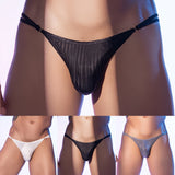 Men's Sexy Stripe Briefs – Ultra-Thin Low Waist