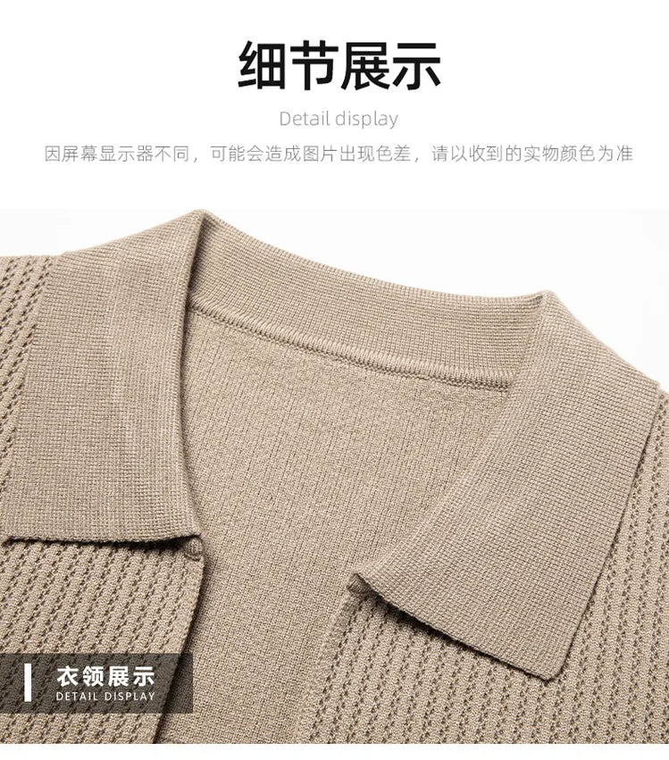 Men V-Neck Cardigan Sweater