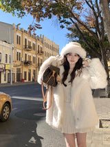 Oversized Faux Fox Fur Winter Coat