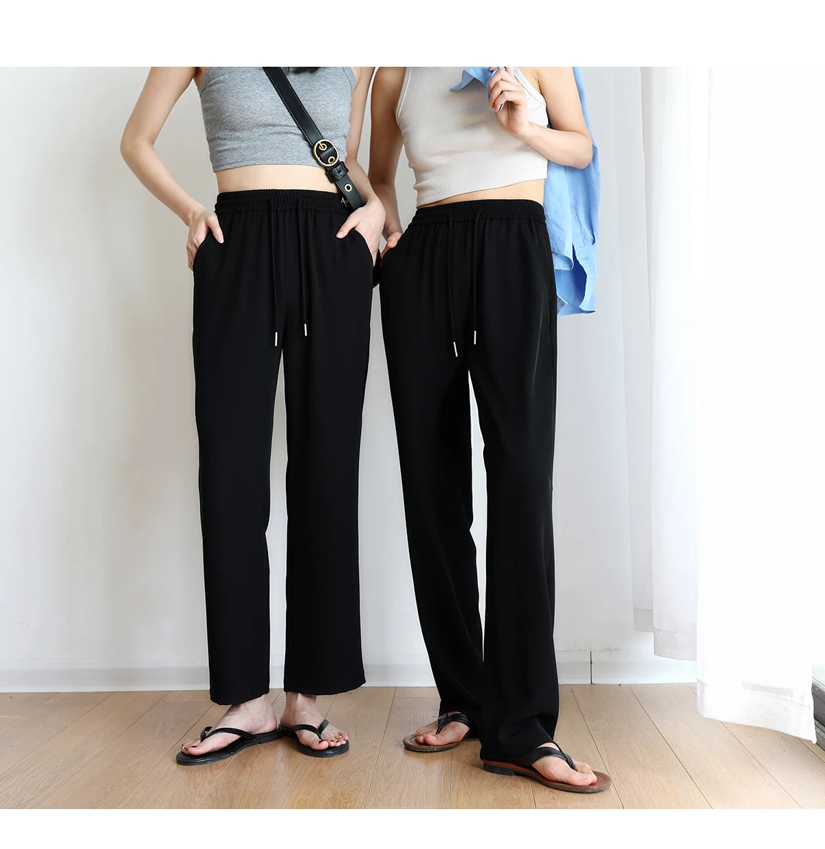 Women’s Plus Size Ice Silk Sports Pants