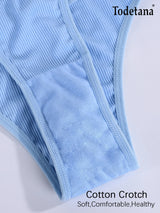 Women Hollow Thong Set