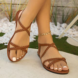 Women Elegant Flat Sandals Summer Shoes