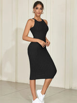 Casual Solid Halter Neck Bodycon Women's Dresses
