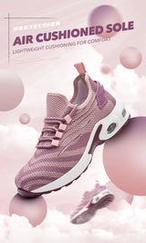Women Safety Shoes Pink Steel Toe Sneakers