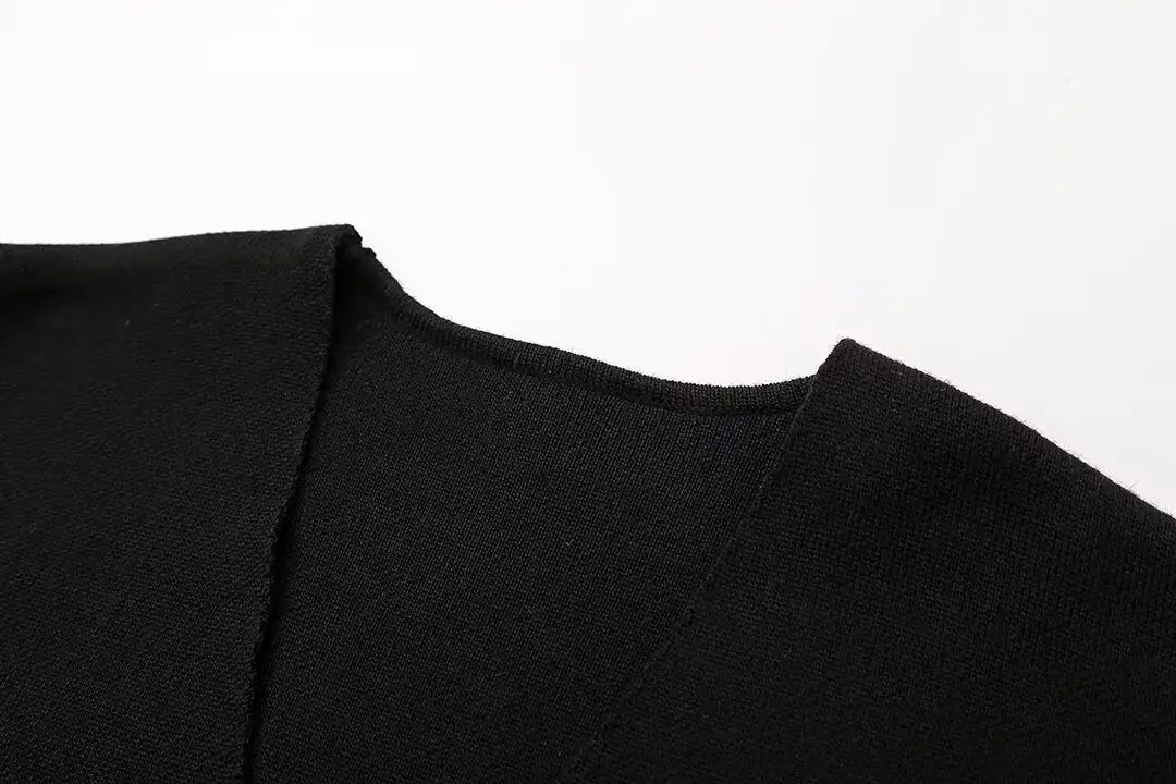 Women Solid Knit Button Waistcoat