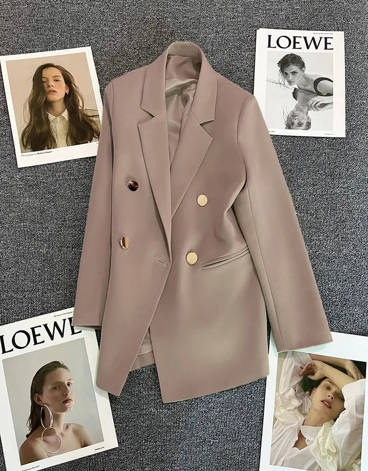 SilhouetteFit™ – Slim Blazer (Korean Fashion, Office-Ready Slimming Design)