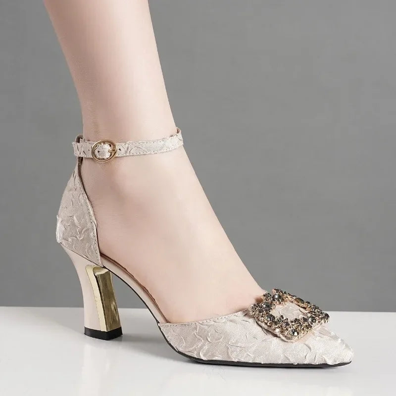 Women Pumps 2024 Designer Pointed Toe Heels