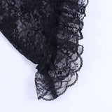 Gothic Black Sheer Bolero Shrug Jacket