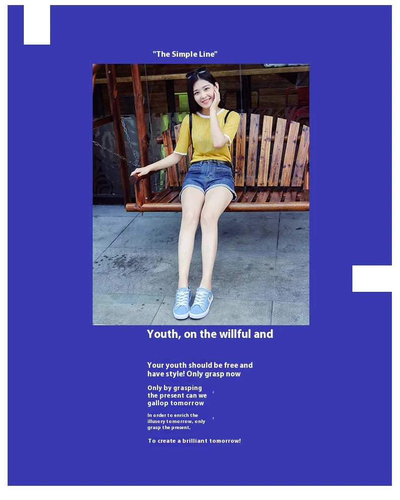 Women Canvas Shoes Lightweight Flat Sneakers