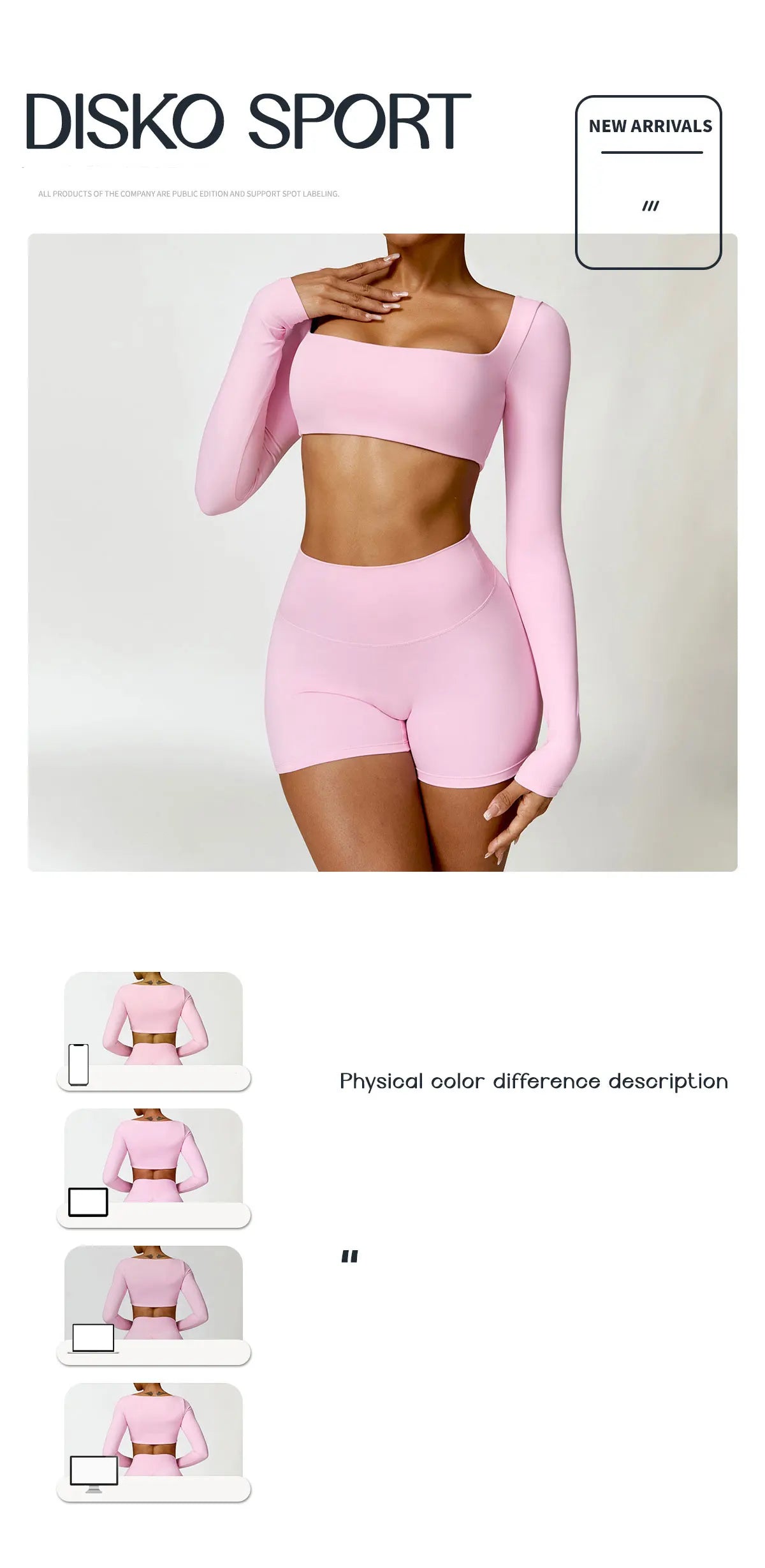 Women's Long Sleeve Yoga Shirt – Gym Push-Up Fitness Top