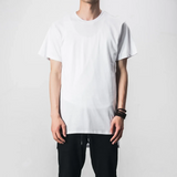 Men Long Hem Streetwear Tee