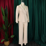 Women Plus Size Long Sleeve Pants Set