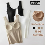 Women Seamless Padded Tank Top (2pcs)